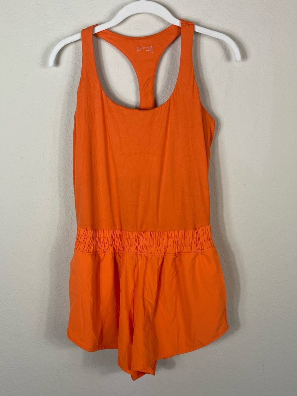 Aerie Offline Real Me Hot Stuff Romper Orange Size Large - Picture 3 of 8
